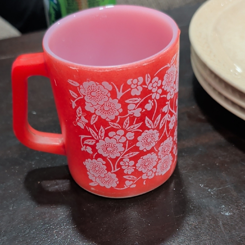 Vintage Federal Glass Milk Glass Mug